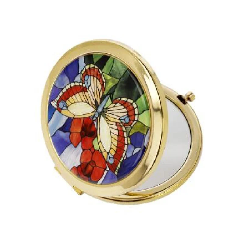 Goebel Louis Comfort Tiffany - Schmetterlinge - Taschenspiegel