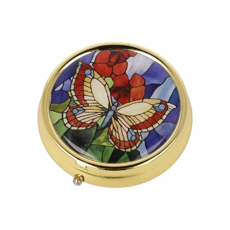 Goebel Louis Comfort Tiffany - Schmetterlinge - Pillendose