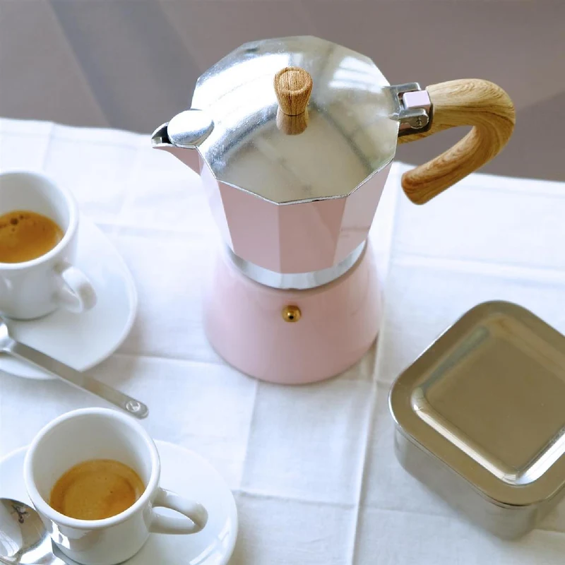 GNALI & ZANI Venezia - Espressokocher, rosa, 3 Tassen