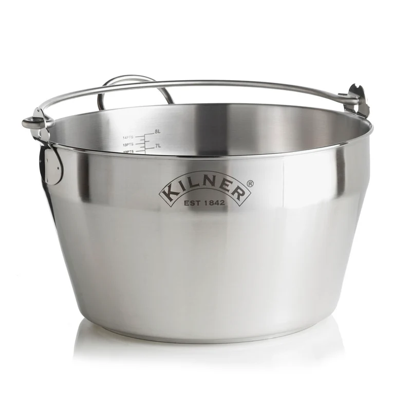 KILNER Edelstahl Einkochtopf, 8 Liter