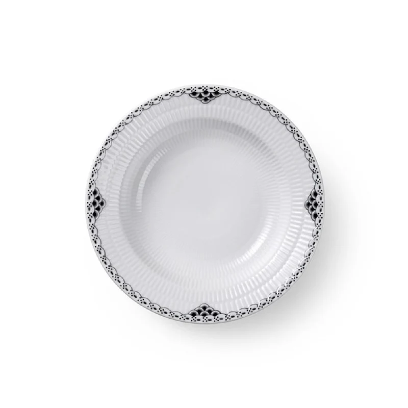 Royal Copenhagen Black Lace Tiefer Teller 21 cm