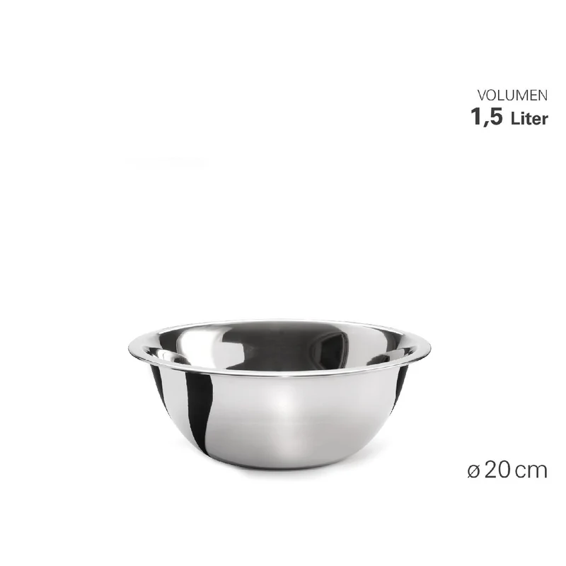 Weis Schüssel "Gastro" aus Edelstahl Ø 20 cm