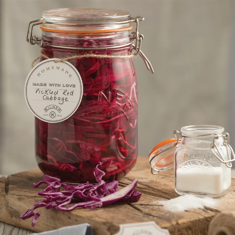 KILNER Rundes Bügelverschluss Glas, 1 Liter
