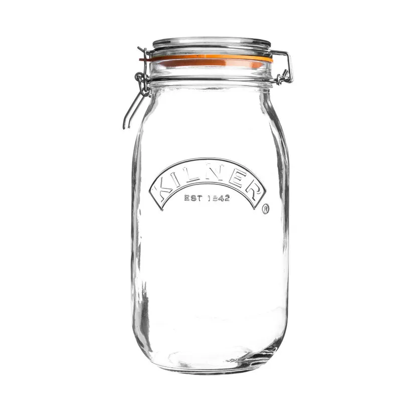 KILNER Rundes Bügelverschluss Glas, 3 Liter