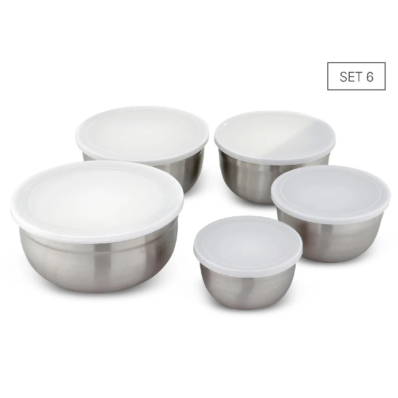 Weis Schüssel-Set 5 aus Edelstahl inkl. Deckel
