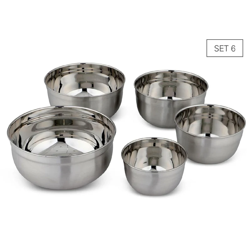Weis Schüssel-Set 5 aus Edelstahl inkl. Deckel
