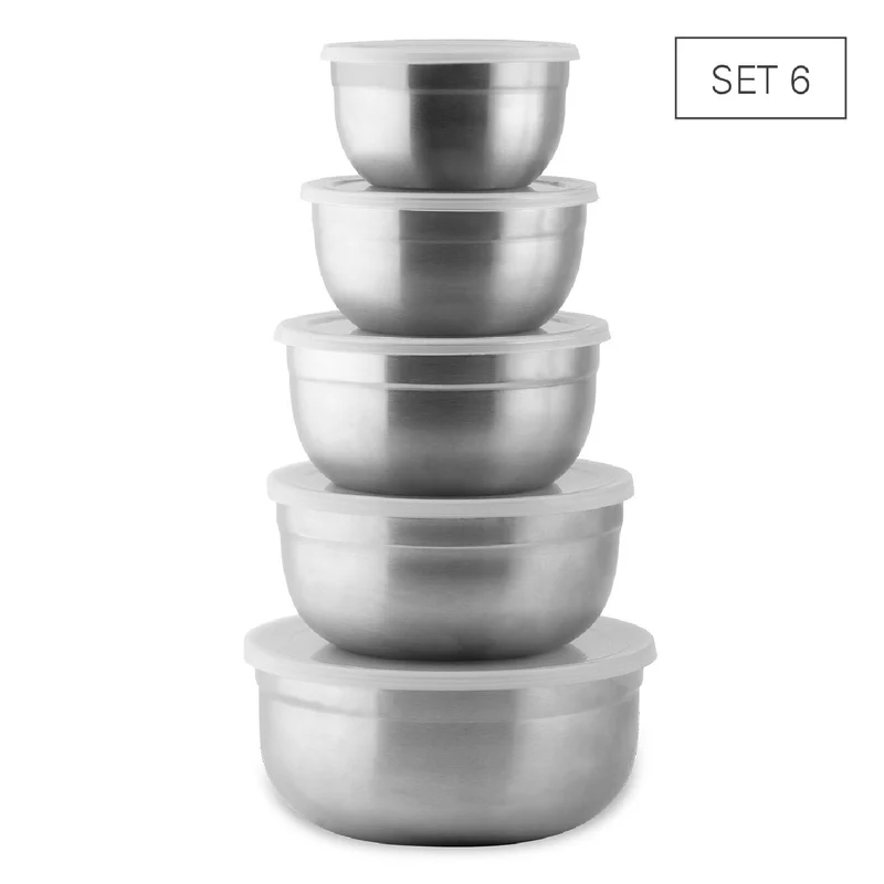 Weis Schüssel-Set 5 aus Edelstahl inkl. Deckel