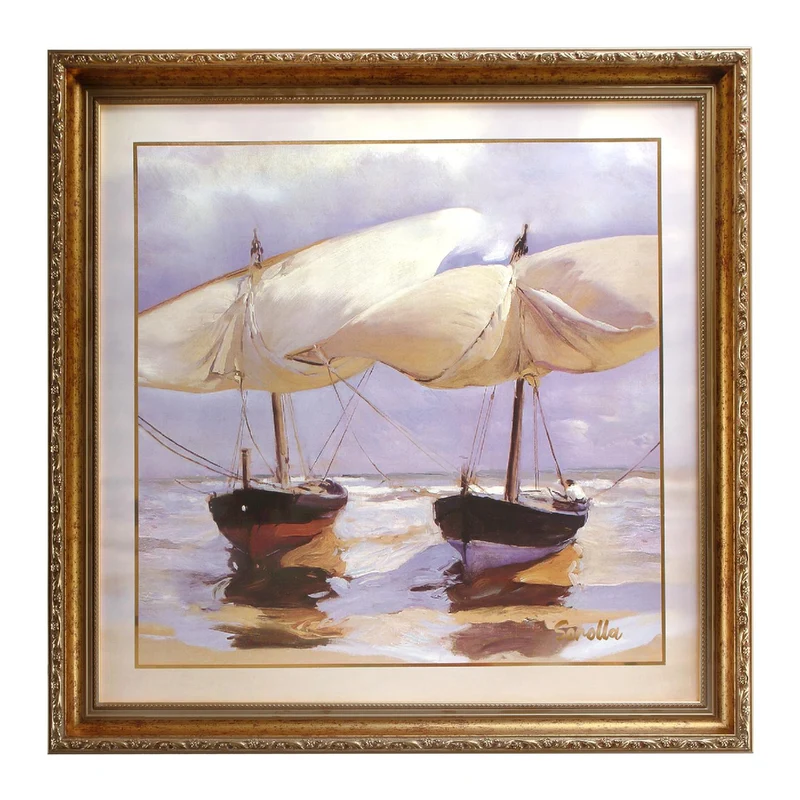 Goebel Joaquin Sorolla Joaquin Sorolla - Gestrandete Boote - Wandbild