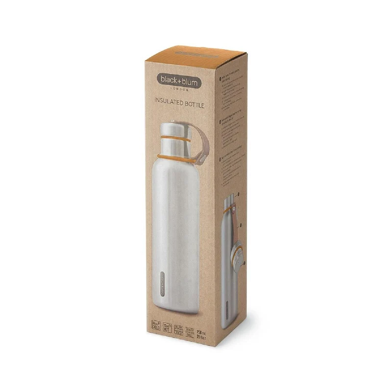 BLACK+BLUM Isolierflasche (optimiertes Design), orange, 750 ml