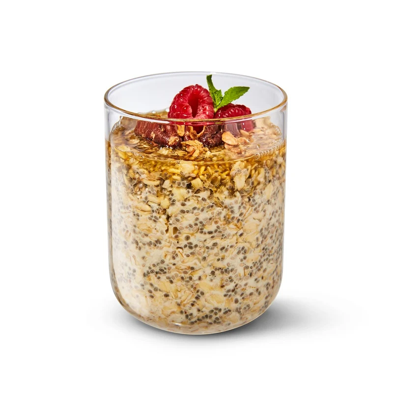 BLACK+BLUM Lunchbecher aus Glas, Schiefer, 400 ml