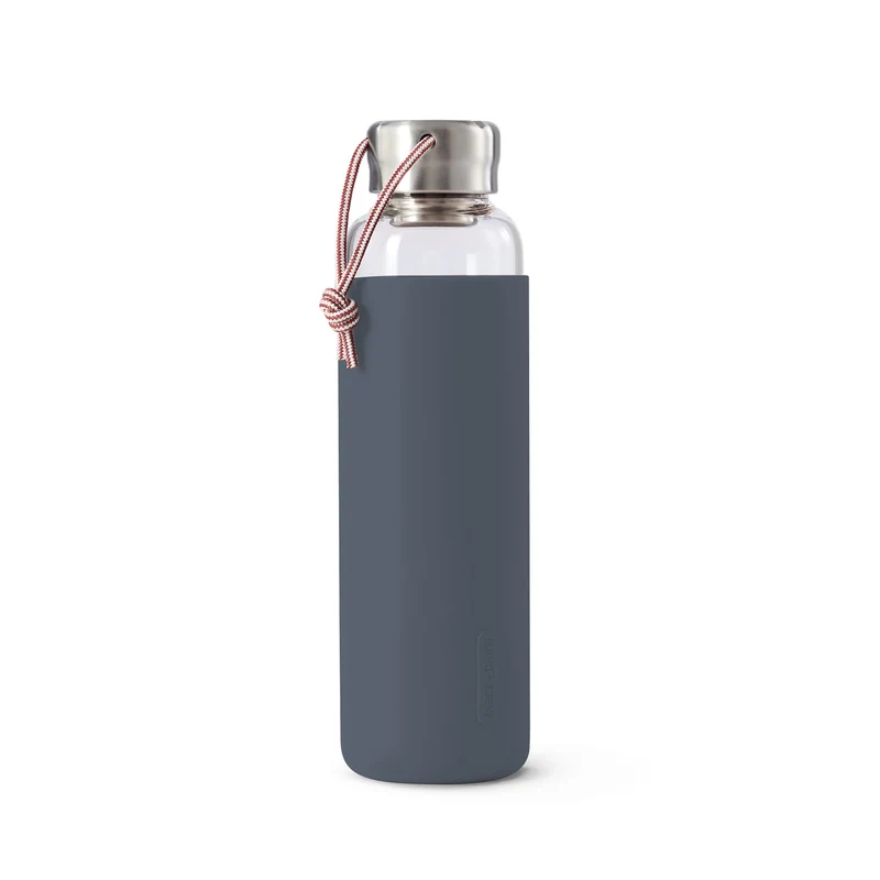 BLACK+BLUM Glas-Wassserflasche, Ozean, 600 ml