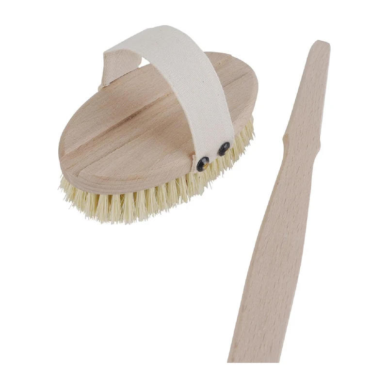 Redecker Badebürste, Fibre, hart, gebogener Stiel