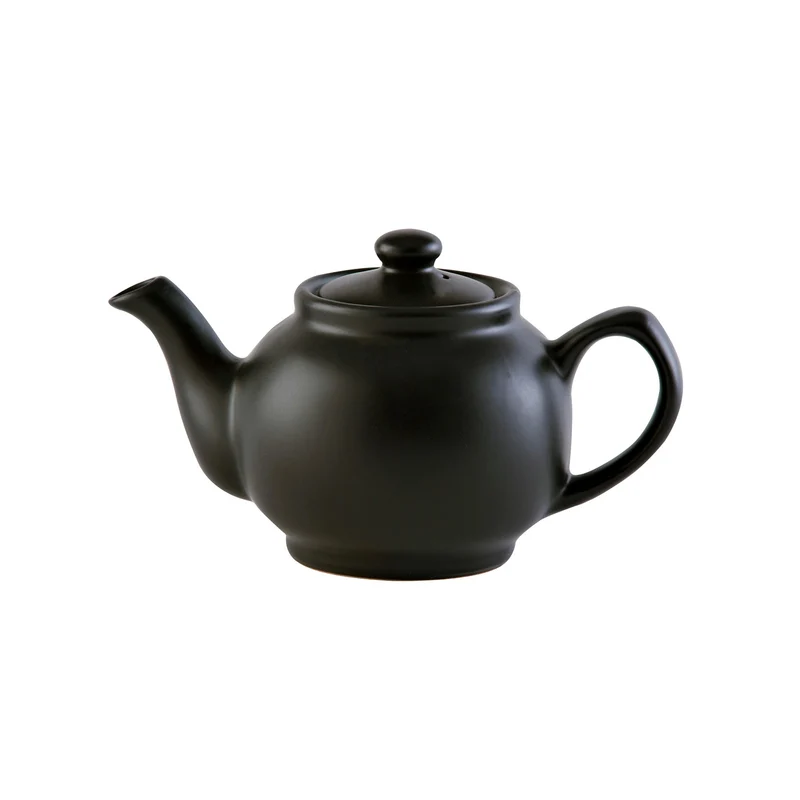 Price & Kensington Teekanne, matt schwarz, 2 Tassen