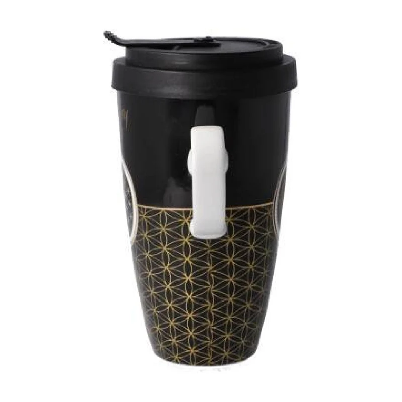 Goebel Yin Yang Lotus - " schwarz" - Mug To Go