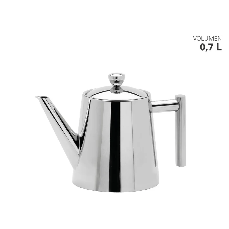 Weis Teekanne Edelstahl hochglanz mit Teefilter 0,7 L