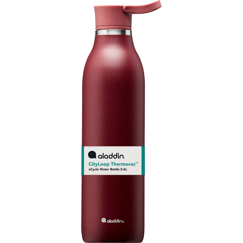 ALADDIN CityLoop Isolierflasche, 0,6L, Burgund-Rot