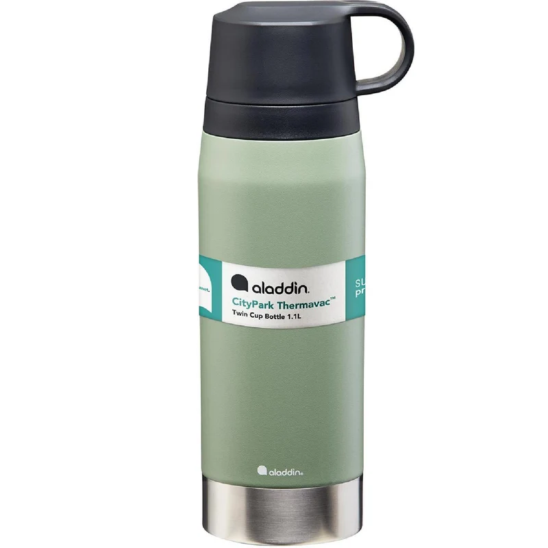 ALADDIN CityPark Thermoflasche, 1,1L, Salbei-Grün
