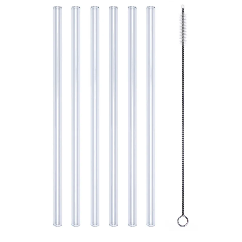 PROFINO SELECT Glastrinkhalm Set 7 tlg. - Länge 20 cm