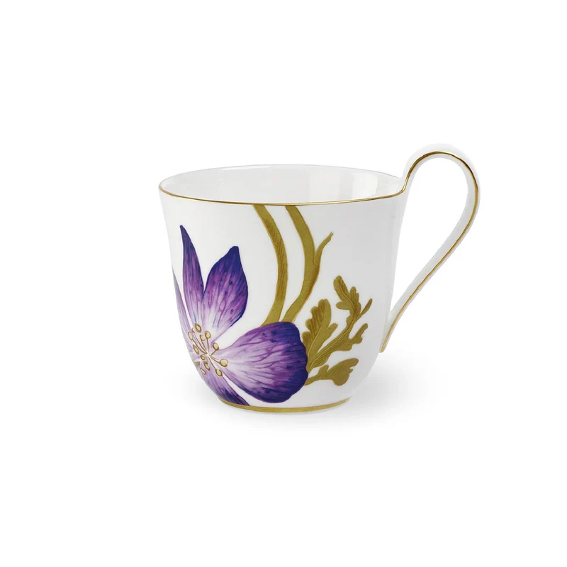 Royal Copenhagen Tasse mit hohem Henkel - Stiefmütterchen - 33 cl