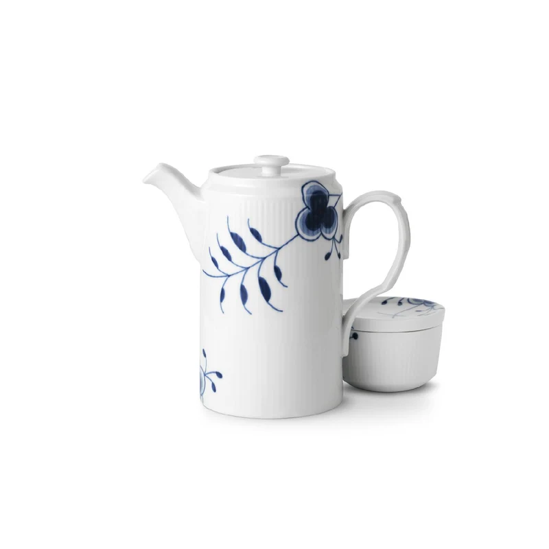 Royal Copenhagen Blue Fluted Mega Kanne mit Deckel 1,1l