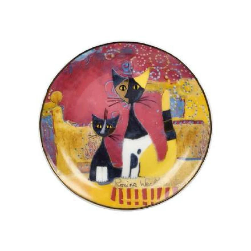 Goebel Wohnaccessoires Rosina Wachtmeister - "I gatti festeggiano" - Miniteller