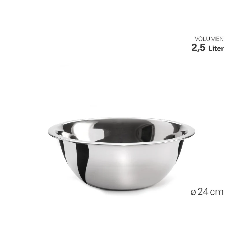 Weis Schüssel "Gastro" aus Edelstahl Ø 24 cm
