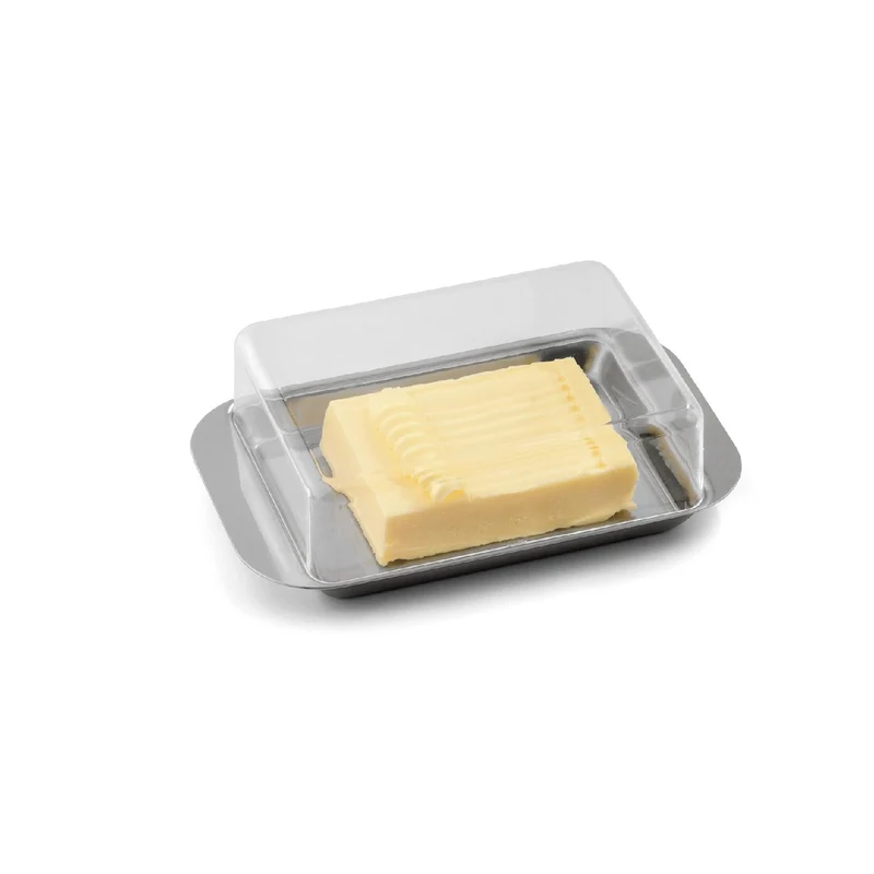 Weis Butterdose Kunststoff / Edelstahl - 1/2 Pfund für 250 g