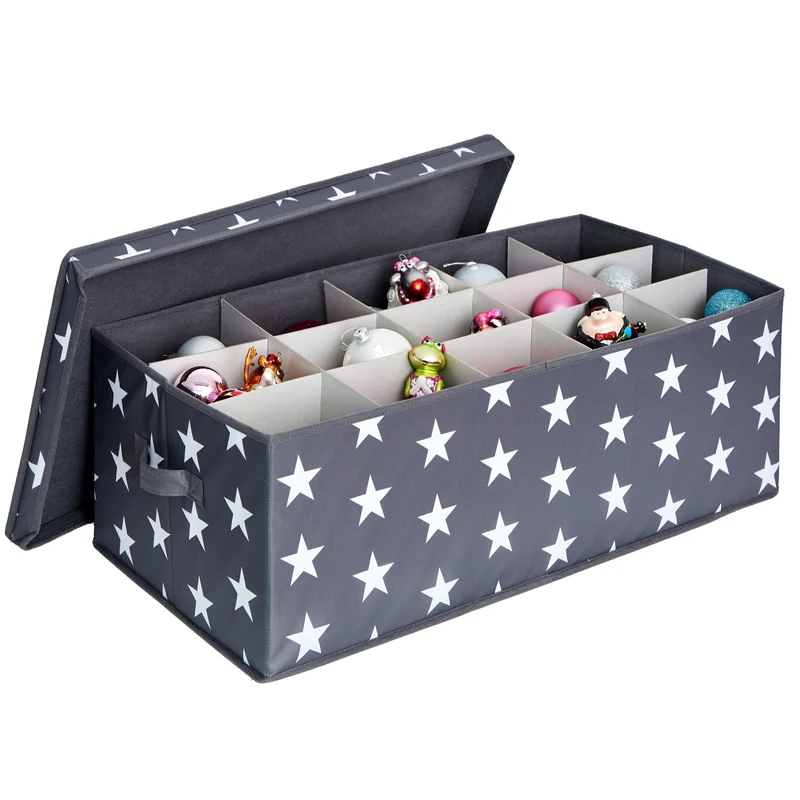 LOVE IT STORE IT Aufbewahrungsbox für Weihnachtskugeln, Stern, 58x36x25 cm – WEIHNACHTEN