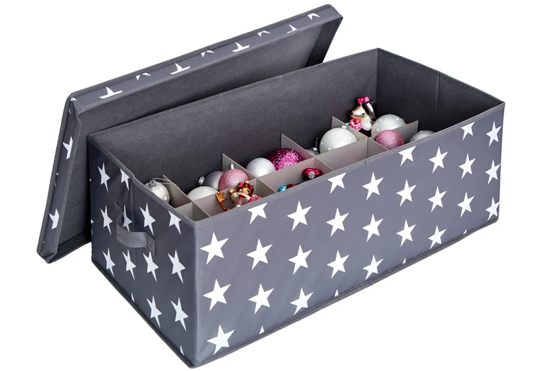 LOVE IT STORE IT Aufbewahrungsbox für Weihnachtskugeln, Stern, 58x36x25 cm – WEIHNACHTEN