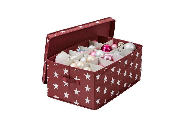 LOVE IT STORE IT Aufbewahrungsbox für Weihnachtskugeln, Stern, 58x36x25 cm – WEIHNACHTEN