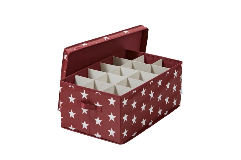 LOVE IT STORE IT Aufbewahrungsbox für Weihnachtskugeln, Stern, 58x36x25 cm – WEIHNACHTEN