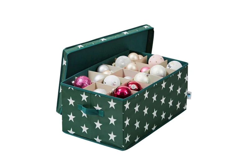 LOVE IT STORE IT Aufbewahrungsbox für Weihnachtskugeln, Stern, 58x36x25 cm – WEIHNACHTEN