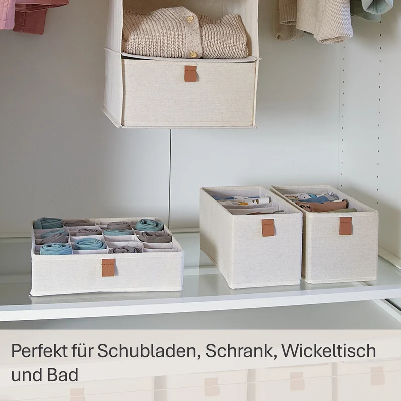 LOVE IT STORE IT Schubladen Organizer Set, 2er Set – PREMIUM NATUR