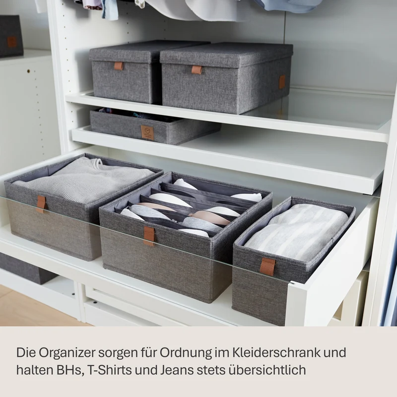 LOVE IT STORE IT Schubladenbox 2-teilig, 30x30x15 cm – PREMIUM
