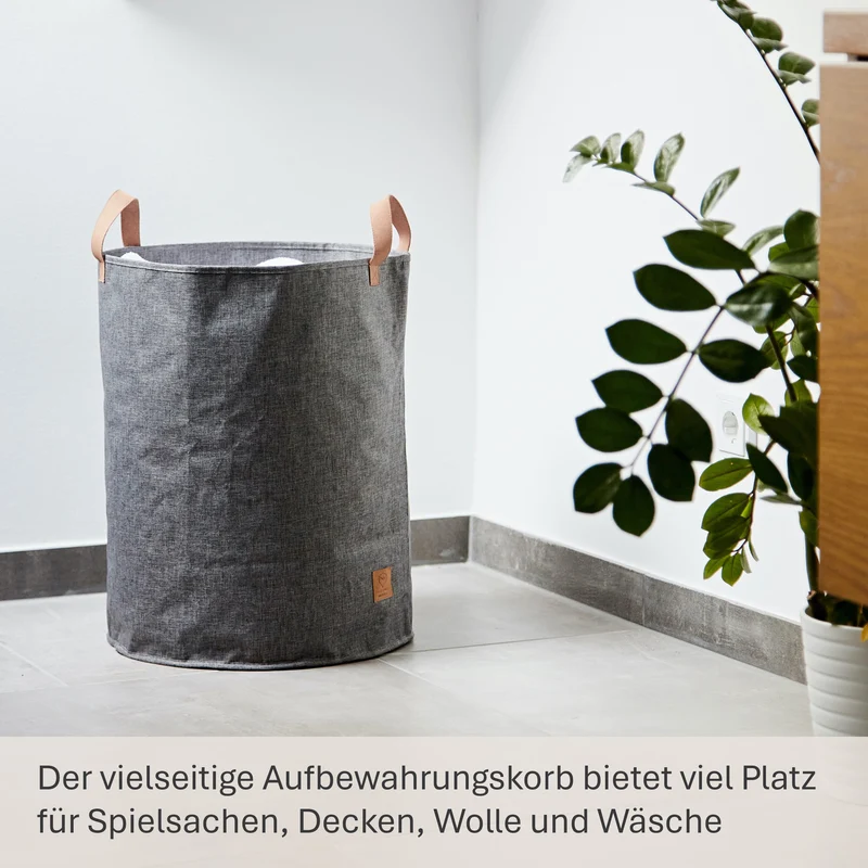 LOVE IT STORE IT Aufbewahrungskorb mit Griffen, 40x40x45 cm – PREMIUM