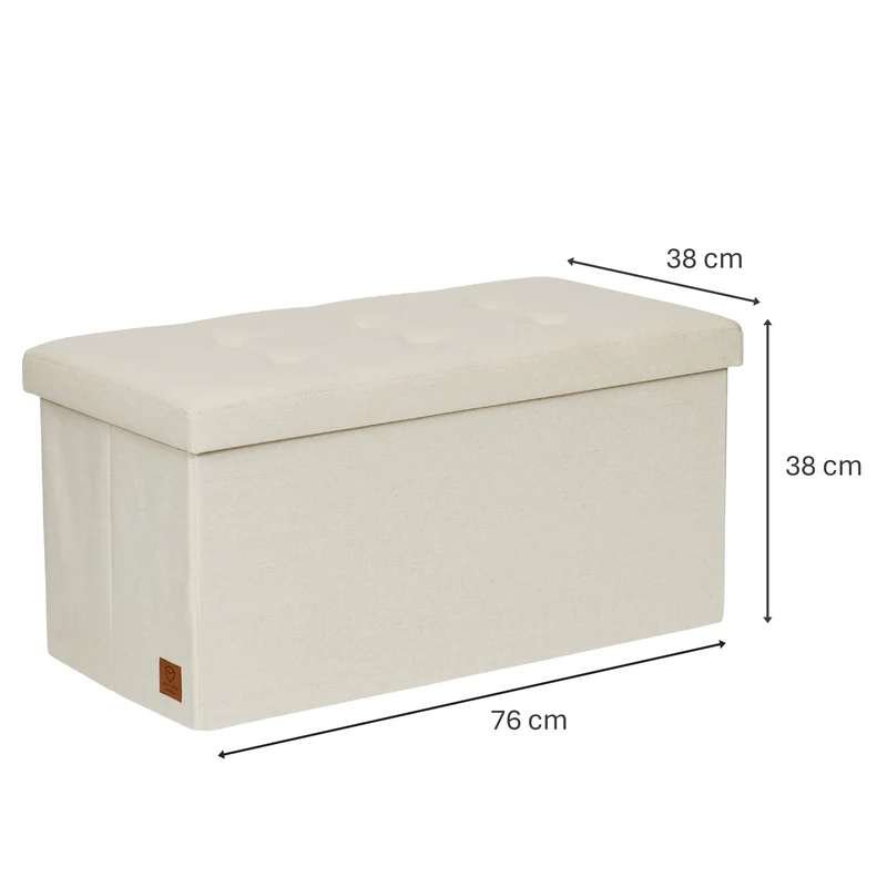 LOVE IT STORE IT Sitzbank mit Stauraum, 76x38x38 cm – PREMIUM
