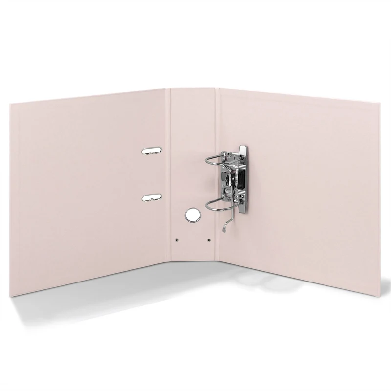 S.O.H.O. Ordner breit | A4 | 8cm | Mit Rückenschild aus Metall | powder-rosa