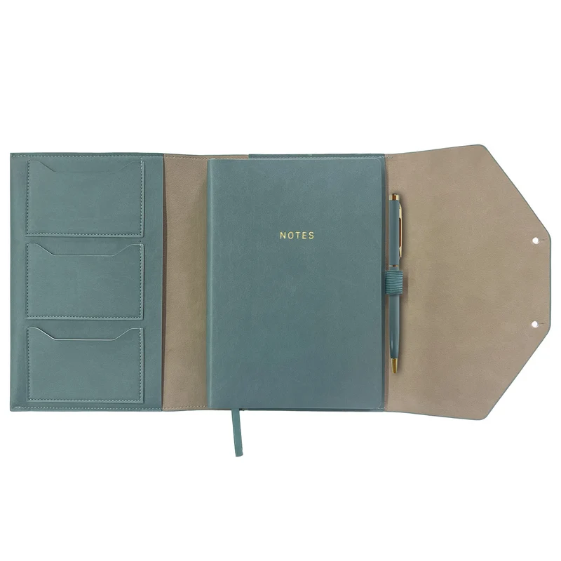 Organizer mit Notizbuch | A5 | Soft Cover | Mit Kugelschreiber | petrol