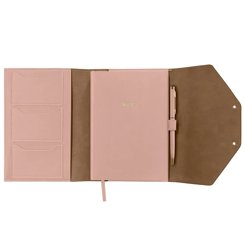 Organizer mit Notizbuch | A5 | Soft Cover | Mit Kugelschreiber | peach
