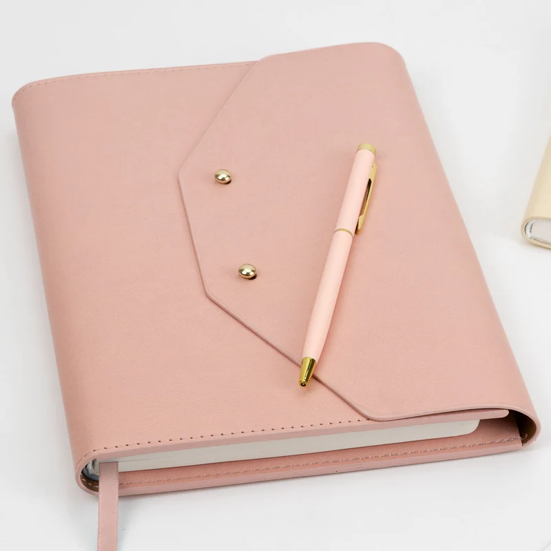 Organizer mit Notizbuch | A5 | Soft Cover | Mit Kugelschreiber | peach