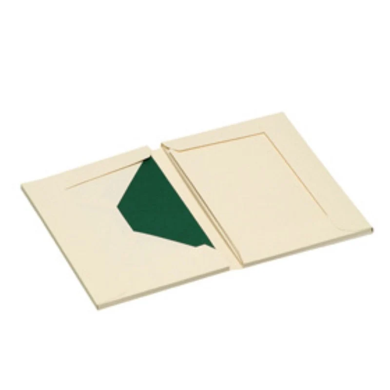 Briefpapier-Set 8er | Umschläge C6 | Karten A6/8 | Gerippt | creme