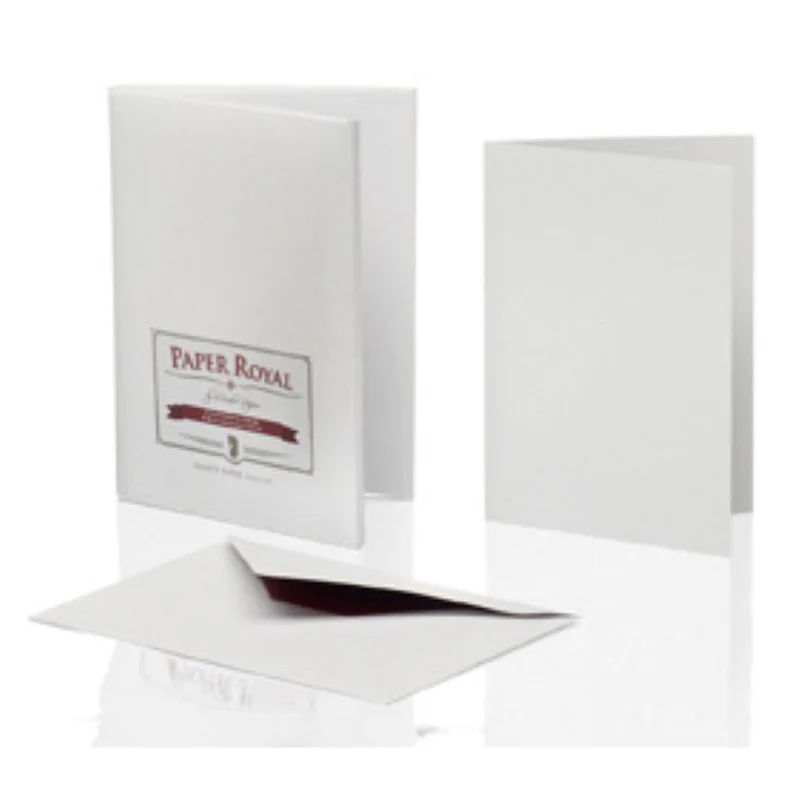 Briefpapier-Set 8er | Umschläge C6 | Karten A6/8 | Gerippt | grau