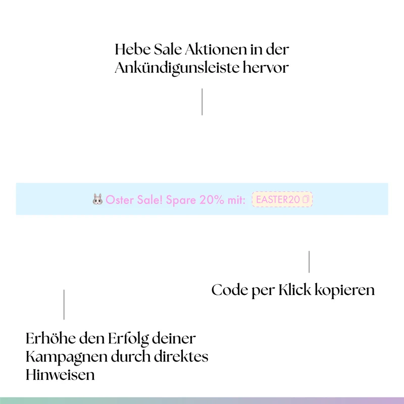 Q4 Ankündigungsleiste 2in1 (Countdown & Code Copy)