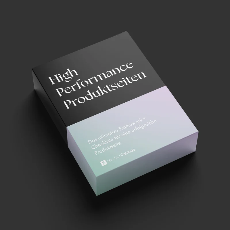Struktur & Checkliste für High-Performance Produktseiten