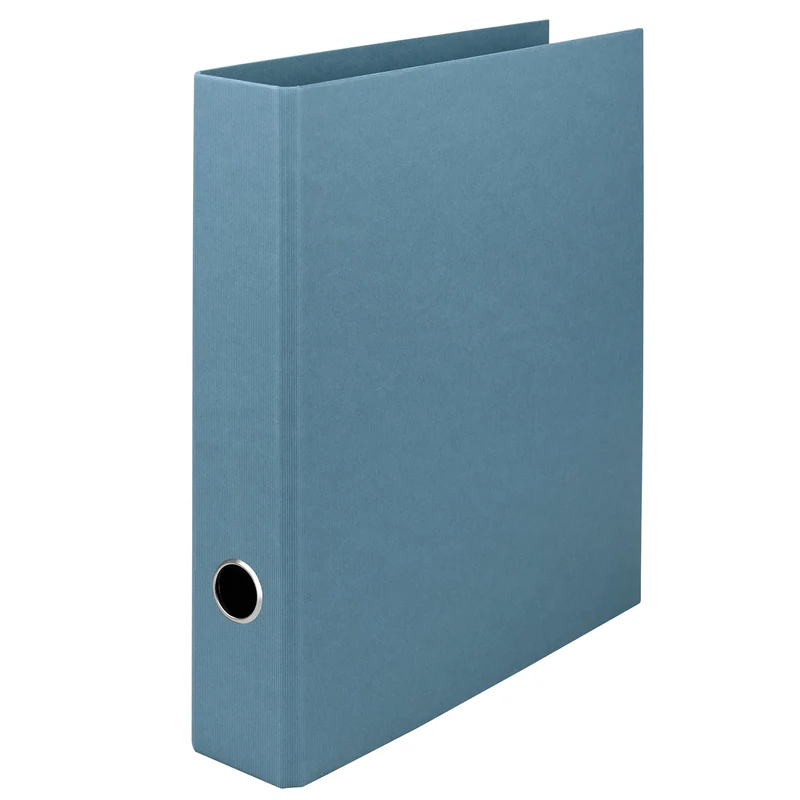 S.O.H.O. Ordner schmal | A4 | 5cm | Edle Rippenprägung | denim-blau