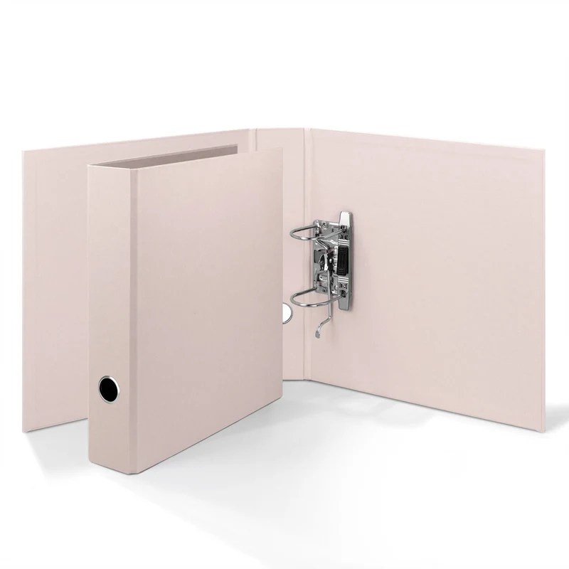 S.O.H.O. Ordner schmal | A4 | 5cm | Edle Rippenprägung | powder-rosa
