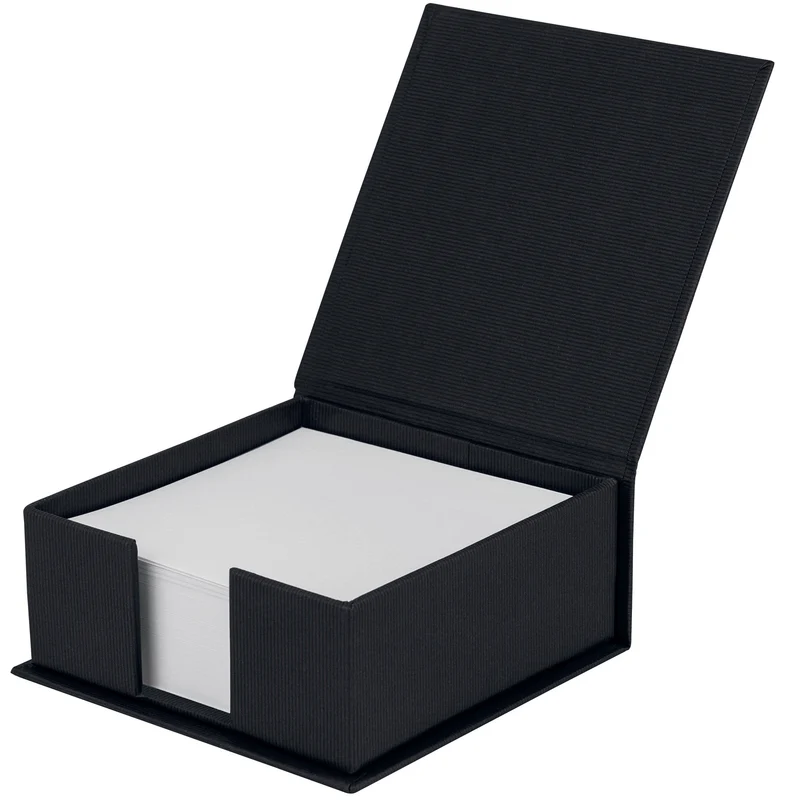 S.O.H.O. Zettelkasten | Mit Deckel | 250 Blatt | 11x11cm | schwarz