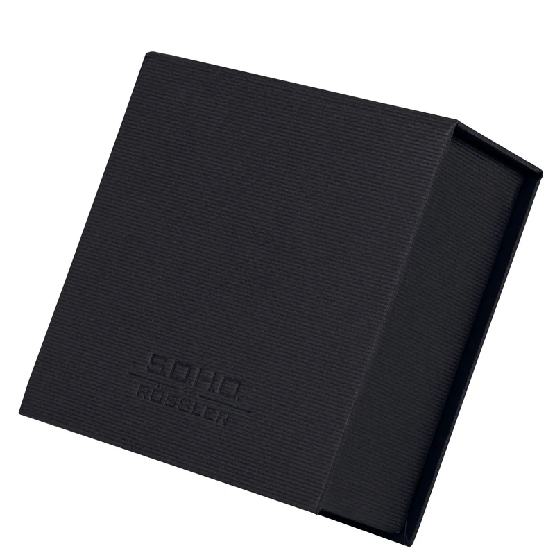 S.O.H.O. Zettelkasten | Mit Deckel | 250 Blatt | 11x11cm | schwarz