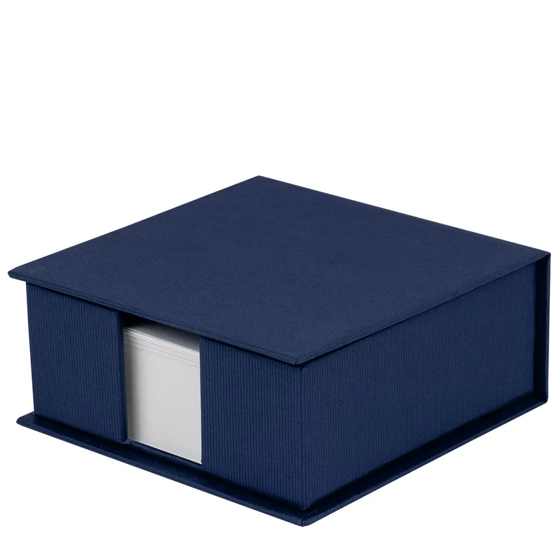 S.O.H.O. Zettelkasten | Mit Deckel | 250 Blatt | 11x11cm | navy-blau