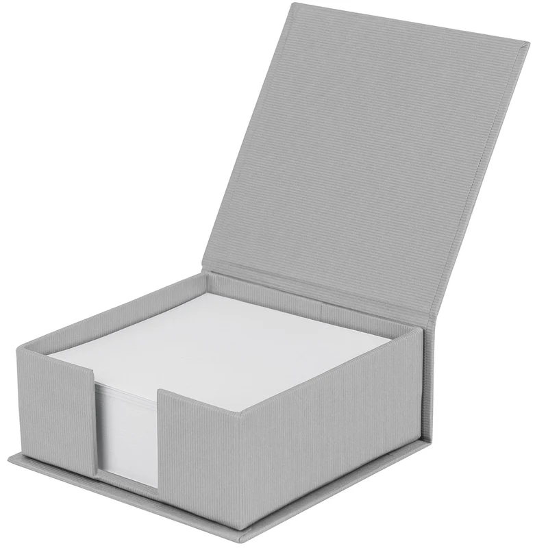 S.O.H.O. Zettelkasten | Mit Deckel | 250 Blatt | 11x11cm | stone-grau